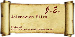 Jelenovics Eliza névjegykártya